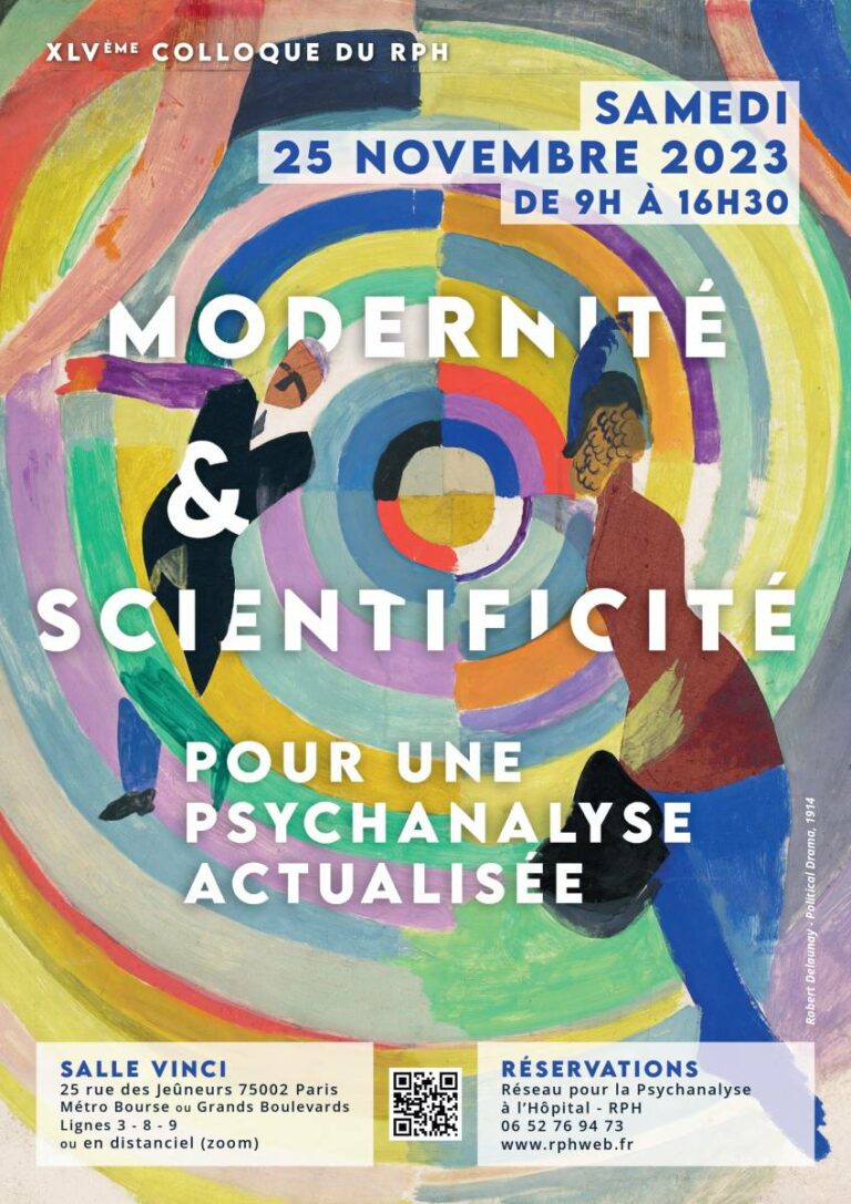 Lire la suite à propos de l’article XLVe colloque du RPH : Modernité & scientificité, pour une psychanalyse actualisée