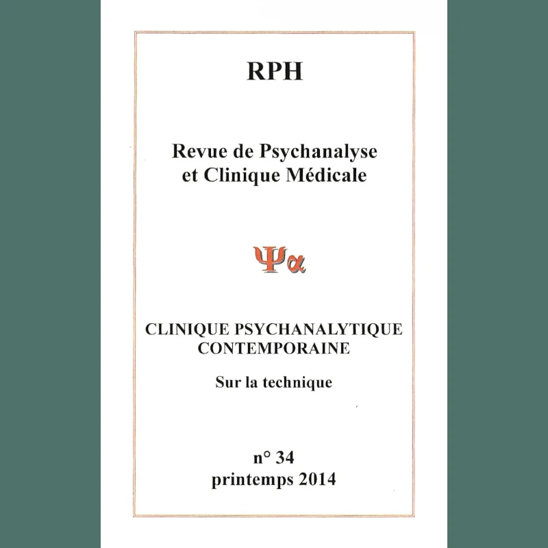 Revue de psychanalyse et clinique médicale 34