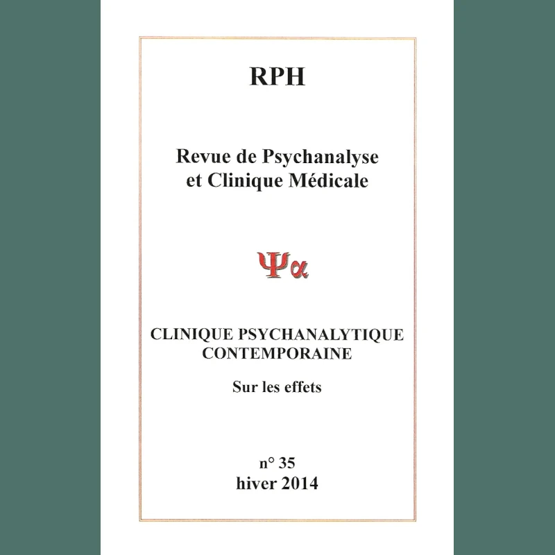 Revue de psychanalyse et clinique médicale 35