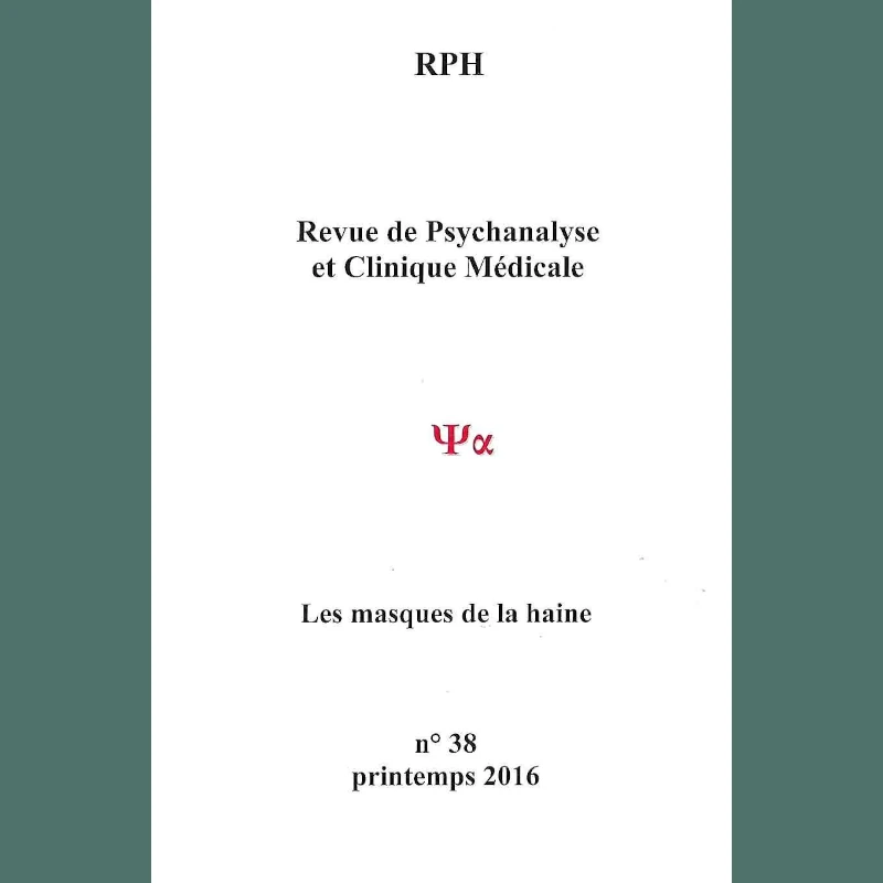 Revue de psychanalyse et clinique médicale 38