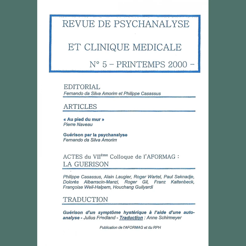 Revue de psychanalyse et clinique médicale 5