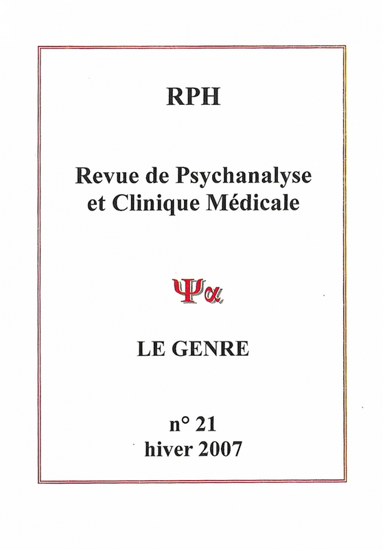 Lire la suite à propos de l’article Revue de Psychanalyse et Clinique médicale n° 21 : Le genre