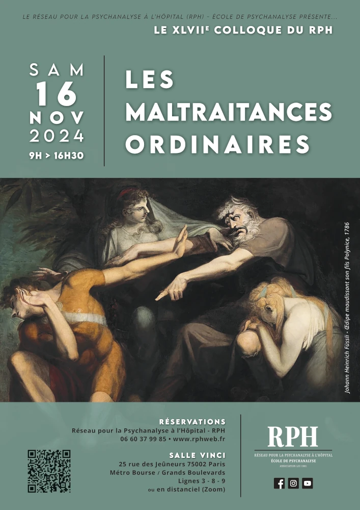 Lire la suite à propos de l’article XLVIIe colloque du RPH : Les maltraitances ordinaires