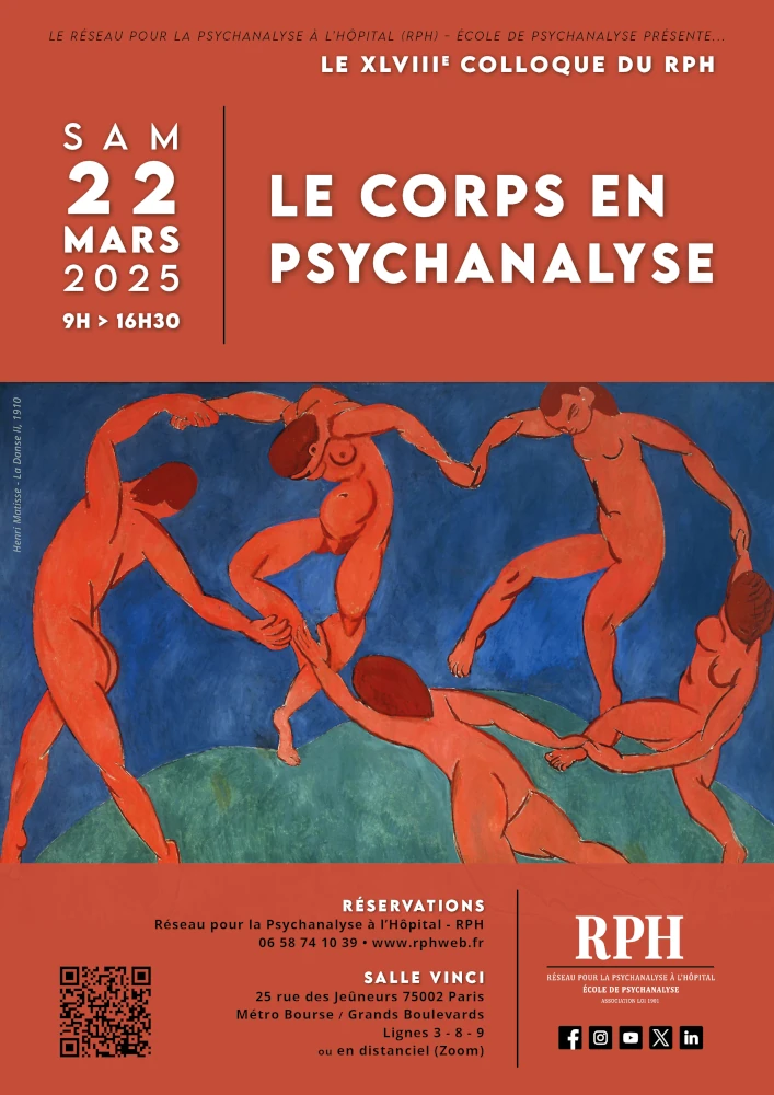 Affiche colloque Le corps en psychanalyse